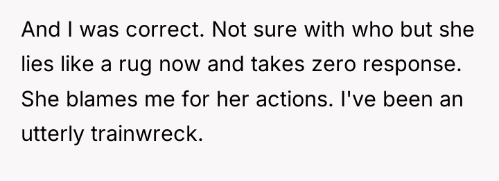 And I was correct. Not sure with who but she...
