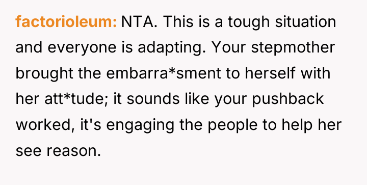 factorioleum NTA. This is a tough situation and everyone is...