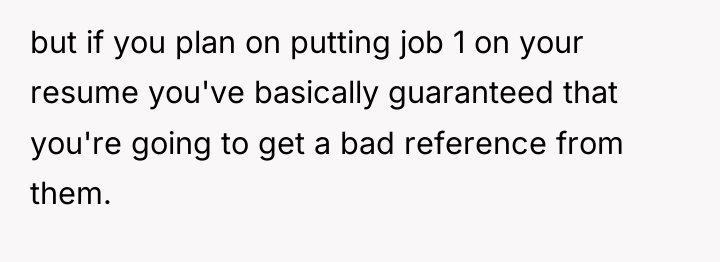 but if you plan on putting job 1 on your...