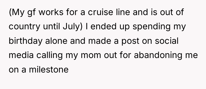 (My gf works for a cruise line and is out...