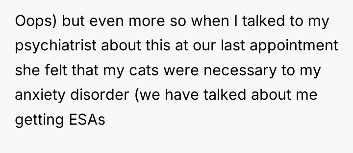 Oops) but even more so when I talked to my...