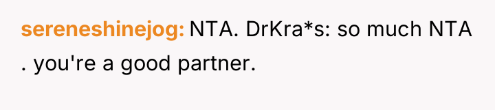 sereneshinejog NTA. DrKra*s: so much NTA . you're a good...