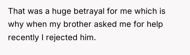 That was a huge betrayal for me which is why...