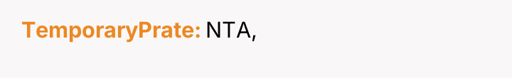 TemporaryPrate NTA,