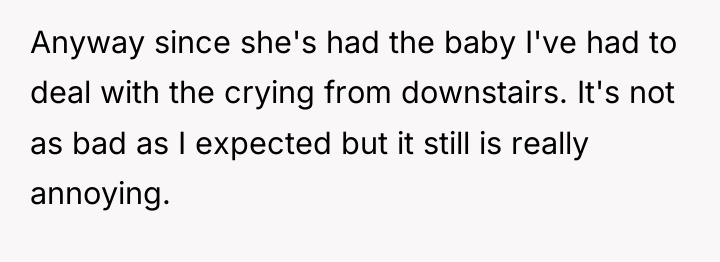 Anyway since she's had the baby I've had to deal...
