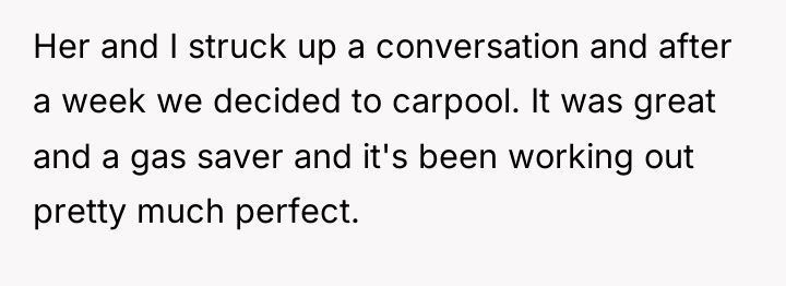 Her and I struck up a conversation and after a...