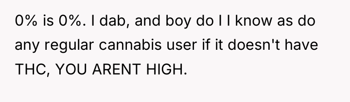0% is 0%. I dab, and boy do I I...