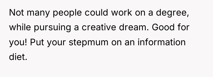 Not many people could work on a degree, while pursuing...