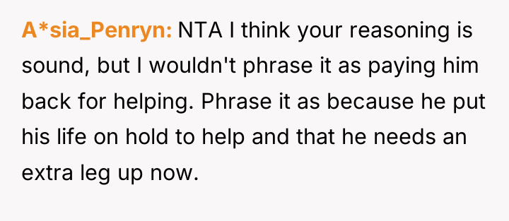 A*sia_Penryn NTA I think your reasoning is sound, but I...