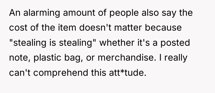 An alarming amount of people also say the cost of...