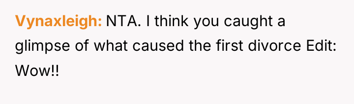 Vynaxleigh NTA. I think you caught a glimpse of what...
