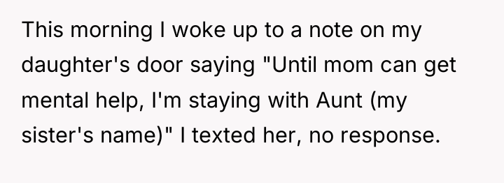 This morning I woke up to a note on my...