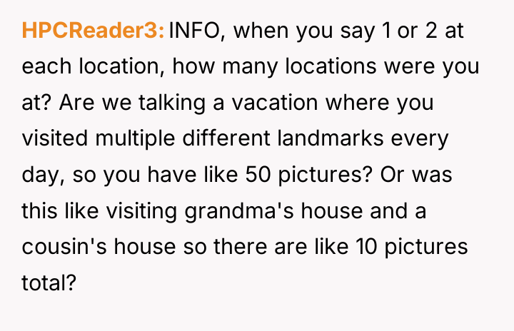 HPCReader3 INFO, when you say 1 or 2 at each...