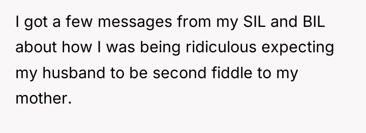I got a few messages from my SIL and BIL...