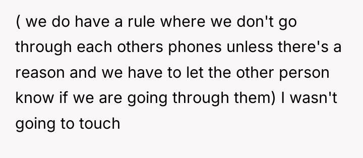 ( we do have a rule where we don't go...