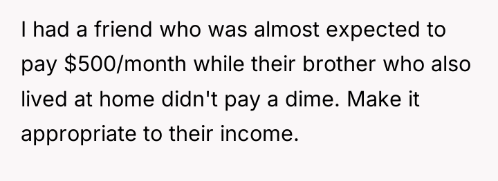 I had a friend who was almost expected to pay...