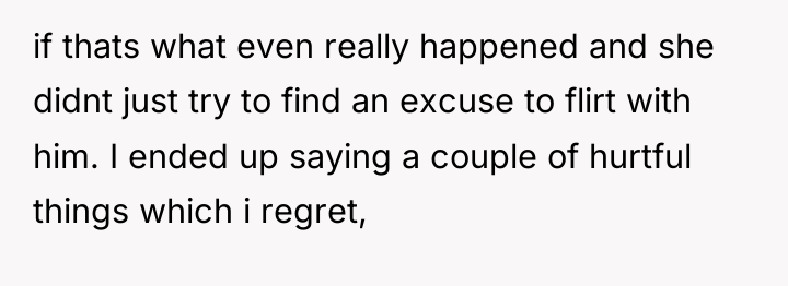 if thats what even really happened and she didnt just...