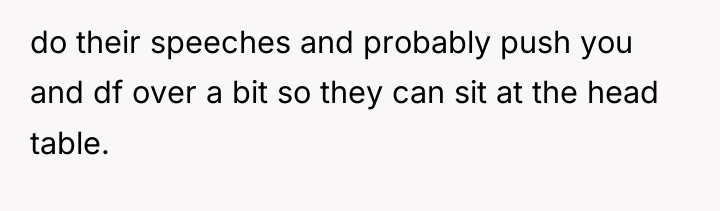do their speeches and probably push you and df over...