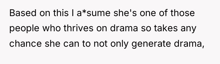 Based on this I a*sume she's one of those people...