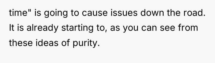 time" is going to cause issues down the road. It...