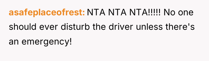 asafeplaceofrest NTA NTA NTA!!!!! No one should ever disturb the...