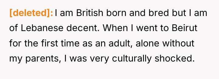 [deleted] I am British born and bred but I am...