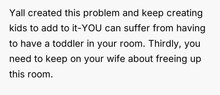 Yall created this problem and keep creating kids to add...