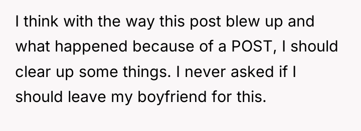 I think with the way this post blew up and...