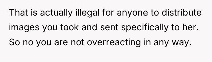 That is actually illegal for anyone to distribute images you...