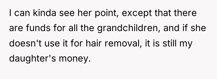 I can kinda see her point, except that there are...