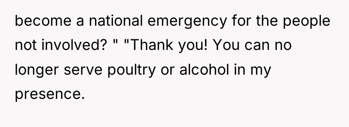 become a national emergency for the people not involved? "...