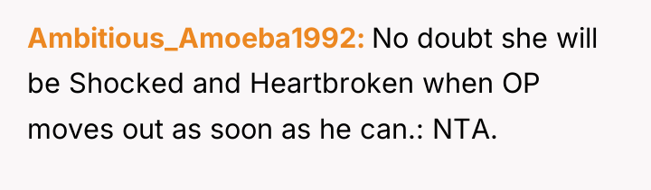 Ambitious_Amoeba1992 No doubt she will be Shocked and Heartbroken when...