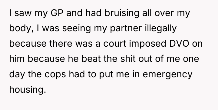 I saw my GP and had bruising all over my...