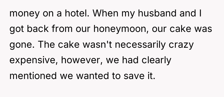 money on a hotel. When my husband and I got...