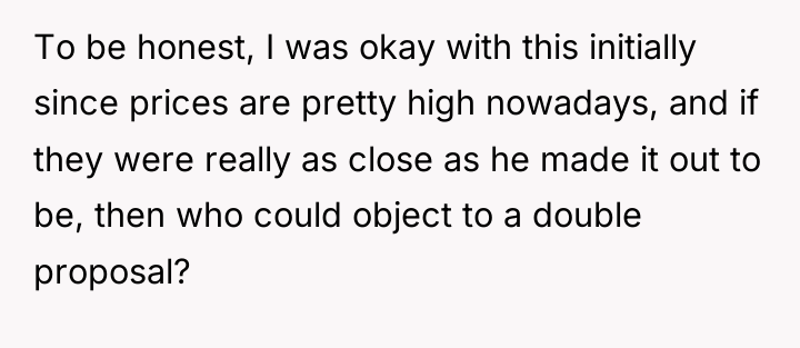 To be honest, I was okay with this initially since...