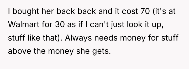I bought her back back and it cost 70 (it's...