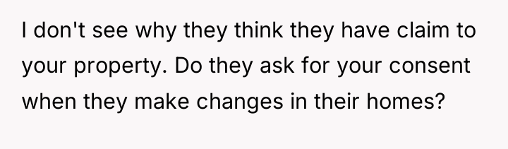 I don't see why they think they have claim to...