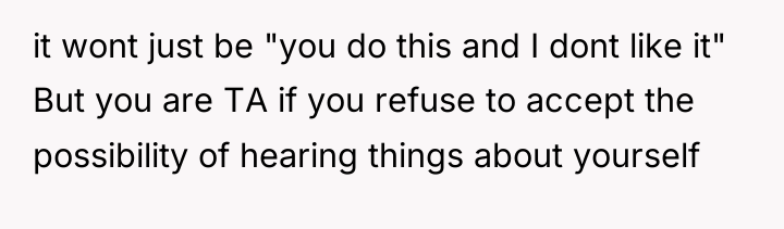 it wont just be "you do this and I dont...
