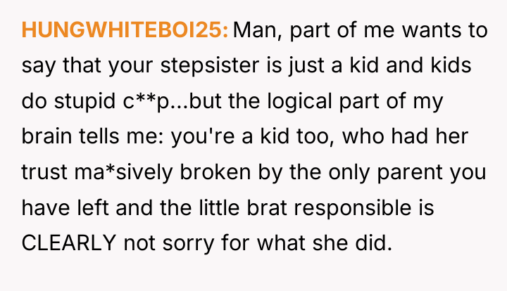 HUNGWHITEBOI25 Man, part of me wants to say that your...
