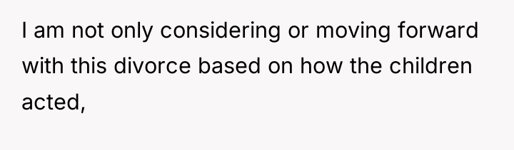 I am not only considering or moving forward with this...
