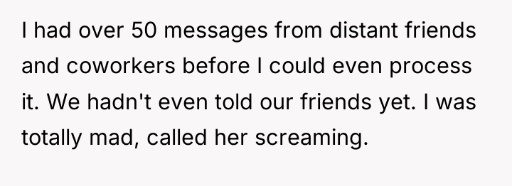 I had over 50 messages from distant friends and coworkers...