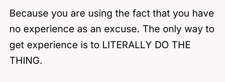 Because you are using the fact that you have no...