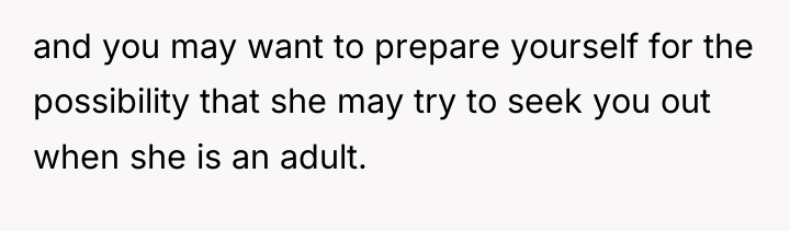 and you may want to prepare yourself for the possibility...