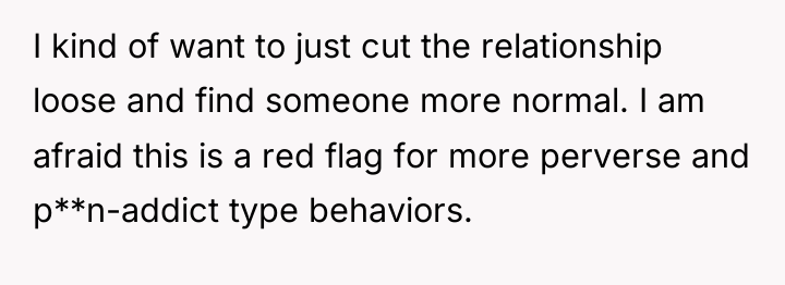 I kind of want to just cut the relationship loose...