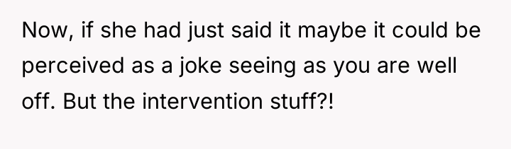 Now, if she had just said it maybe it could...