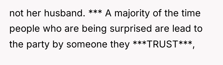 not her husband. *** A majority of the time people...