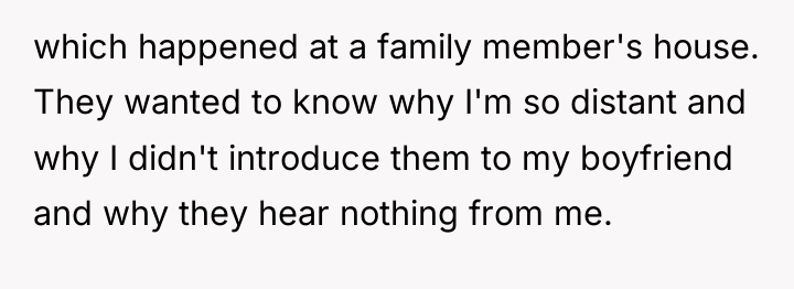which happened at a family member's house. They wanted to...