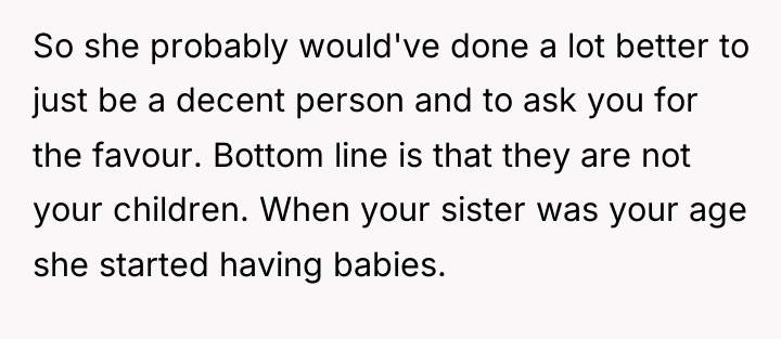 So she probably would've done a lot better to just...