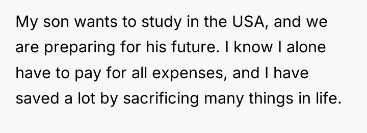 My son wants to study in the USA, and we...