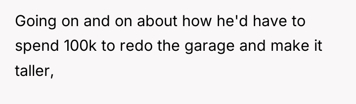 Going on and on about how he'd have to spend...